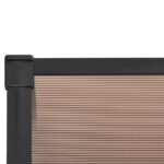 Auvent de porte Noir 122x90 cm Polycarbonate – Image 3