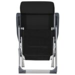 Chaises de camping pliantes et repose-pied lot de 2 textilène – Image 3