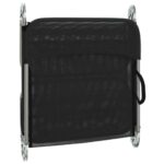 Chaises longues pliables lot de 2 noir textilène et acier – Image 6