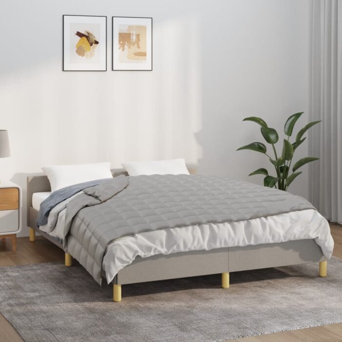 Couverture lestée Gris 122x183 cm 5 kg Tissu – Image 1
