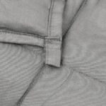 Couverture lestée Gris 135x200 cm 6 kg Tissu – Image 3