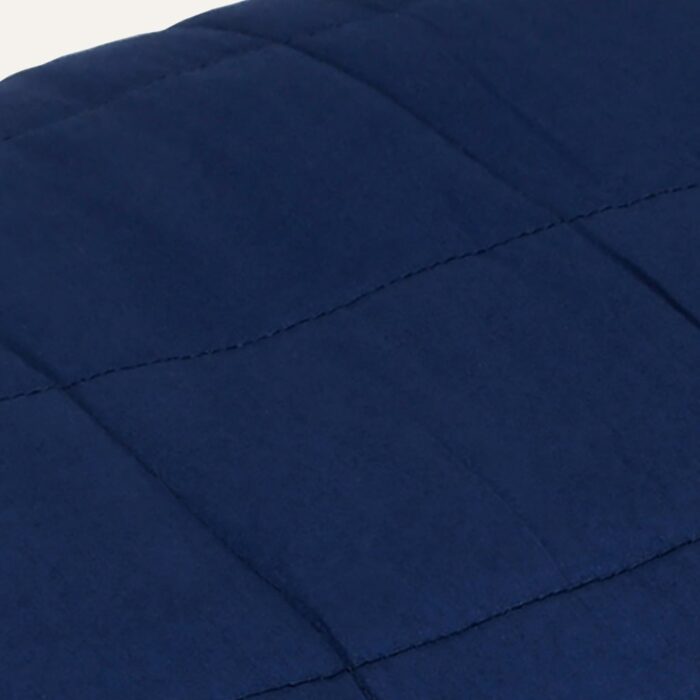 Couverture lestée Bleu 135x200 cm 10 kg Tissu – Image 2