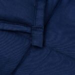 Couverture lestée Bleu 137x200 cm 10 kg Tissu – Image 3