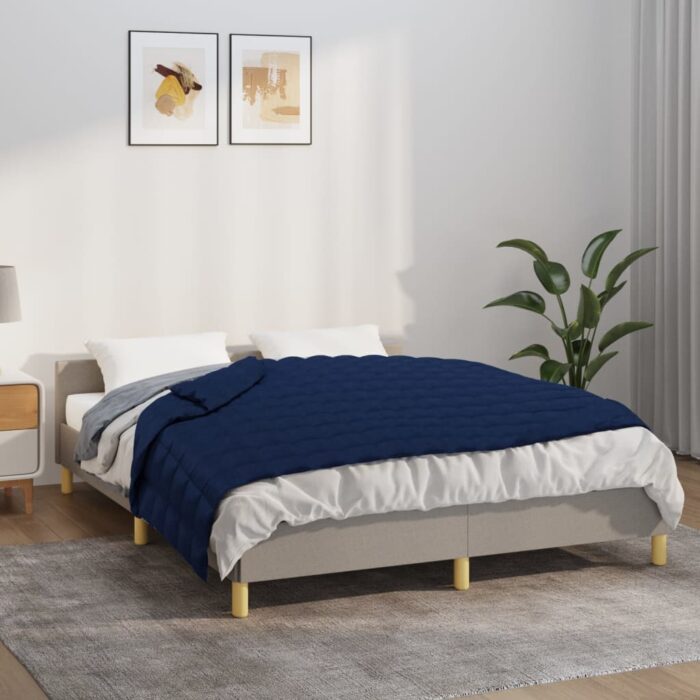 VXL8720845723248_m_en_hd_1.jpg Couverture lestée Bleu 137x200 cm 10 kg Tissu – Image 1