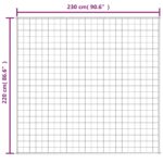 Couverture lestée Crème clair 220x230 cm 11 kg Tissu – Image 4
