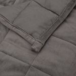 Couverture lestée Gris 135x200 cm 6 kg Tissu – Image 3