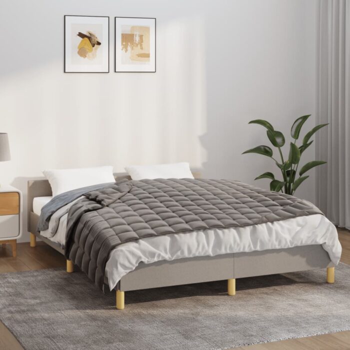 Couverture lestée Gris 135x200 cm 6 kg Tissu – Image 1