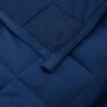 Couverture lestée Bleu 137x200 cm 10 kg Tissu – Image 3