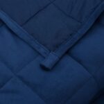 Couverture lestée Bleu 135x200 cm 6 kg Tissu – Image 3