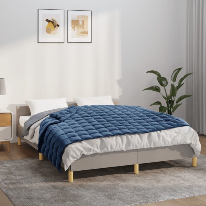 VXL8720845723774_m_en_hd_1.jpg Couverture lestée Bleu 135x200 cm 6 kg Tissu – Image 1