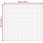 Couverture lestée Bleu 220x230 cm 11 kg Tissu – Image 4