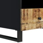 Table basse 80x54x40 cm Bois de manguier solide et d'ingénierie – Image 5