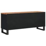 Meuble TV 105x33,5x46 cm bois d'acacia solide et d'ingénierie – Image 3