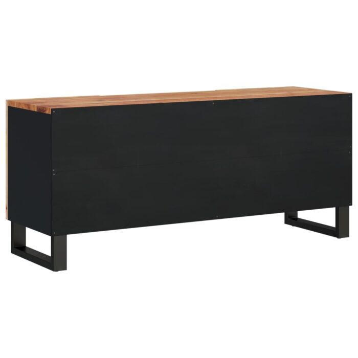 Meuble TV 105x33,5x46 cm bois d'acacia solide et d'ingénierie – Image 3