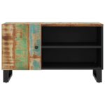 Meuble TV 80x33x46 cm bois de récupération et d'ingénierie – Image 3