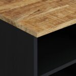 Meuble TV 100x33x46 cm bois de manguier et d'ingénierie – Image 3