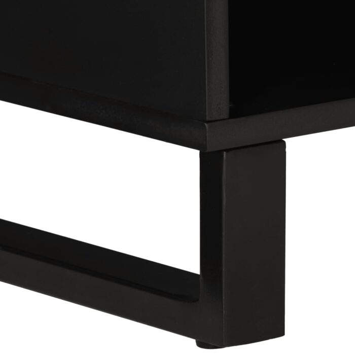Meuble TV 100x33x46 cm bois de manguier et d'ingénierie – Image 4
