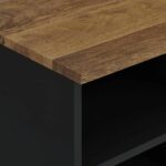 Meuble TV 100x33x46 cm bois de manguier et d'ingénierie – Image 3