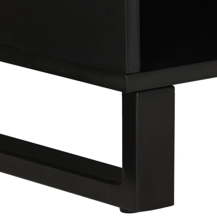 Meuble TV 100x33x46 cm bois de manguier et d'ingénierie – Image 4
