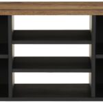 Meuble TV 100x33x46 cm bois de manguier et d'ingénierie – Image 5