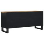 Meuble TV 100x33x46 cm bois de manguier et d'ingénierie – Image 3