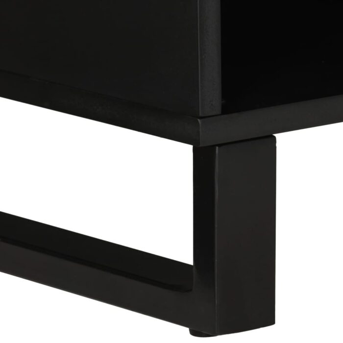 Meuble TV 100x33x46 cm bois de manguier et d'ingénierie – Image 5