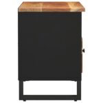 Meuble TV 80x33x46 cm bois d'acacia solide et bois d'ingénierie – Image 4