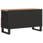 Meuble TV 80x33x46 cm bois d'acacia solide et bois d'ingénierie – Image 5