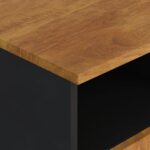 Meuble TV 100x33x46 cm bois de manguier et d'ingénierie – Image 7
