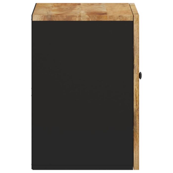 Armoire de salle de bain murale 38x33x48cm bois massif manguier – Image 3