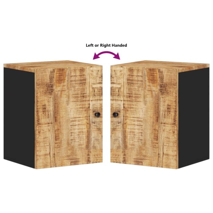 Armoire de salle de bain murale 38x33x48cm bois massif manguier – Image 5