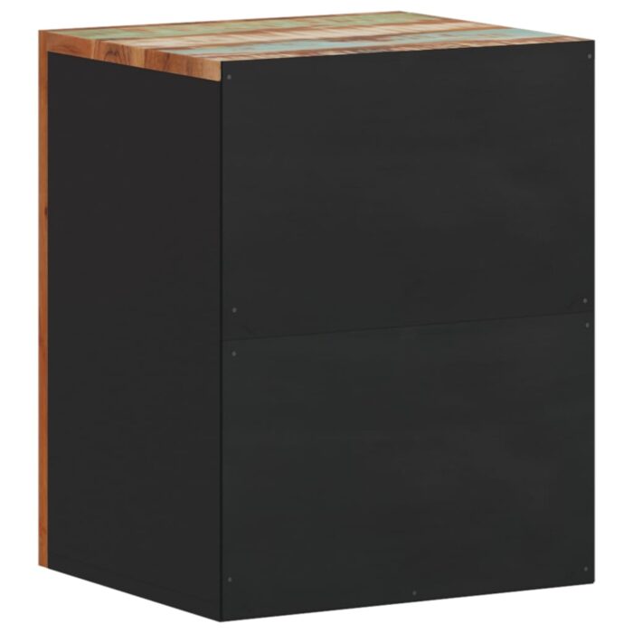 Armoire de salle de bain murale 38x33x48cm bois de récupération – Image 4