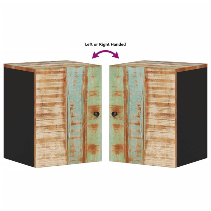 Armoire de salle de bain murale 38x33x48cm bois de récupération – Image 5