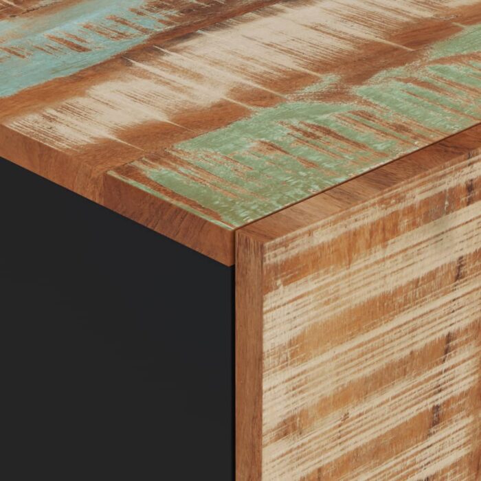 Armoire de salle de bain murale 38x33x48cm bois de récupération – Image 6