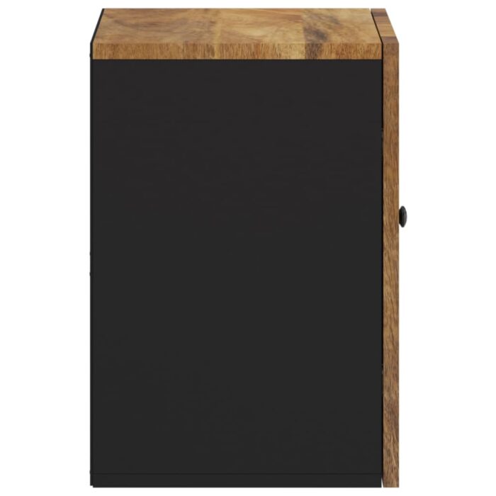 Armoire de salle de bain murale 38x33x48cm bois massif manguier – Image 3