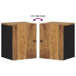 Armoire de salle de bain murale 38x33x48cm bois massif manguier – Image 5