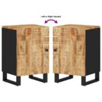 Armoire de salle de bain 38x33x58 cm bois massif de manguier – Image 5