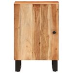 Armoire de salle de bain 38x33x58 cm bois massif d'acacia – Image 2