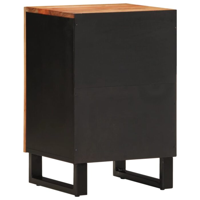 Armoire de salle de bain 38x33x58 cm bois massif d'acacia – Image 4