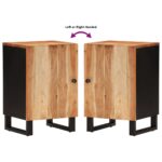 Armoire de salle de bain 38x33x58 cm bois massif d'acacia – Image 5