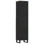 Armoire de salle de bain 38x33x160 cm bois massif récupération – Image 4