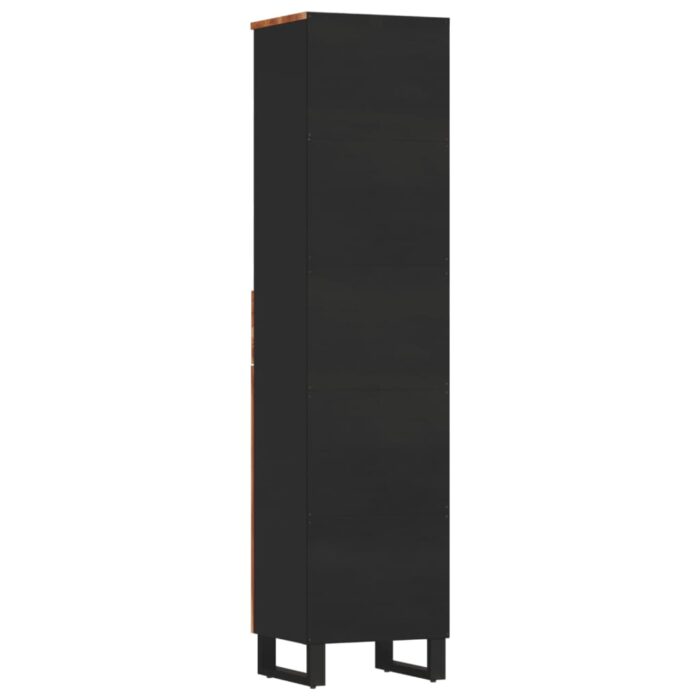 Armoire de salle de bain 38x33x160 cm bois massif récupération – Image 4