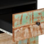 Armoire de salle de bain 38x33x160 cm bois massif récupération – Image 6