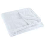 Serviettes de plage 2 pcs blanc 75x200 cm tissu 400 GSM – Image 3