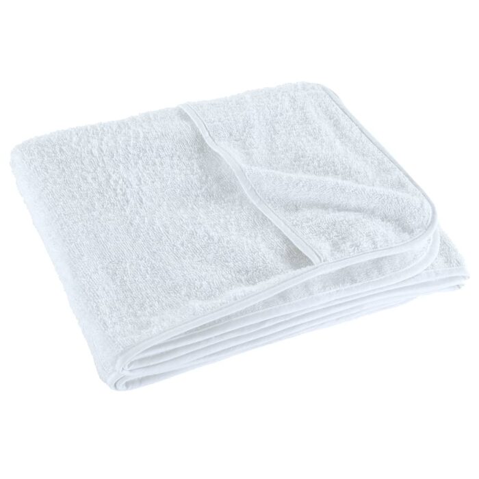 Serviettes de plage 2 pcs blanc 75x200 cm tissu 400 GSM – Image 3