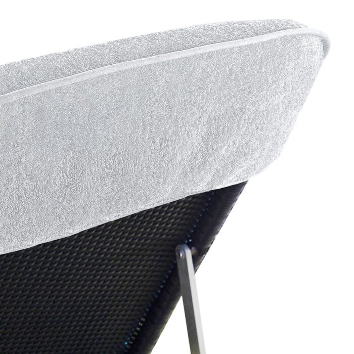 Serviettes de plage 2 pcs blanc 75x200 cm tissu 400 GSM – Image 4