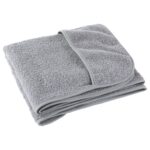 Serviettes de plage 2 pcs gris 75x200 cm tissu 400 GSM – Image 3