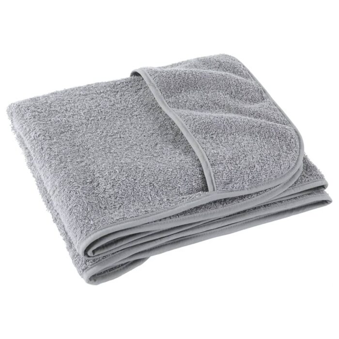 Serviettes de plage 2 pcs gris 75x200 cm tissu 400 GSM – Image 3