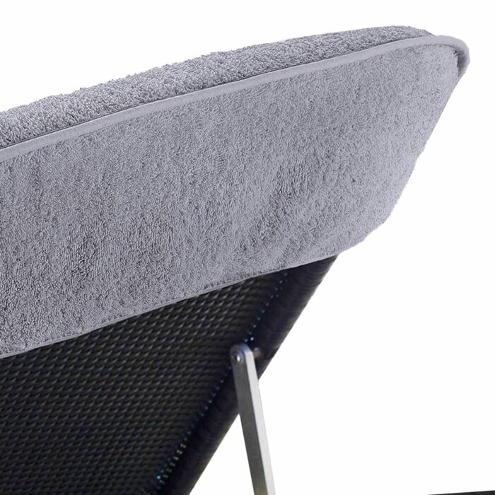 Serviettes de plage 2 pcs gris 75x200 cm tissu 400 GSM – Image 4