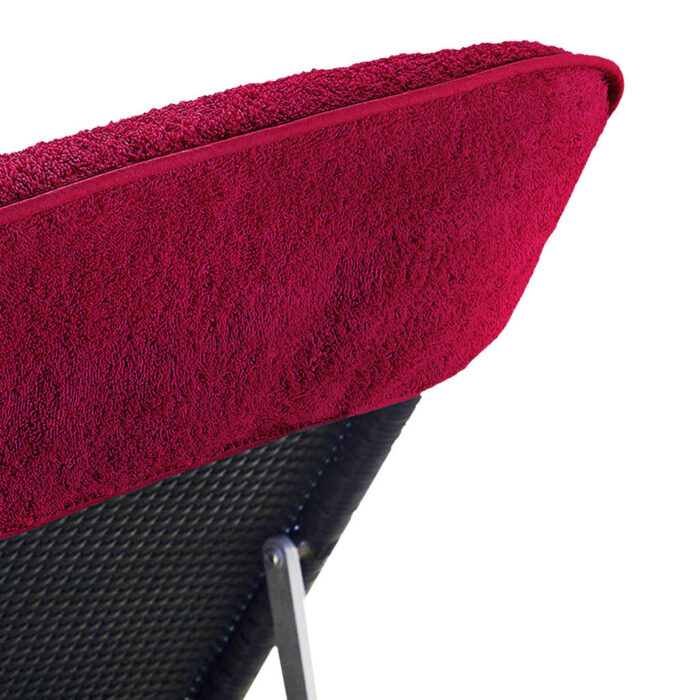 Serviettes de plage 2 pcs bordeaux 60x135 cm tissu 400 GSM – Image 4